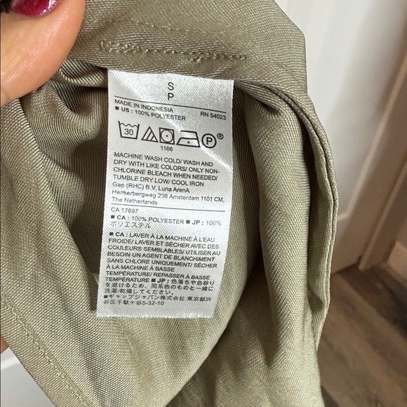 Banana Republic Olive Green Maxi Dress - Satin - small - Picture 3 of 4